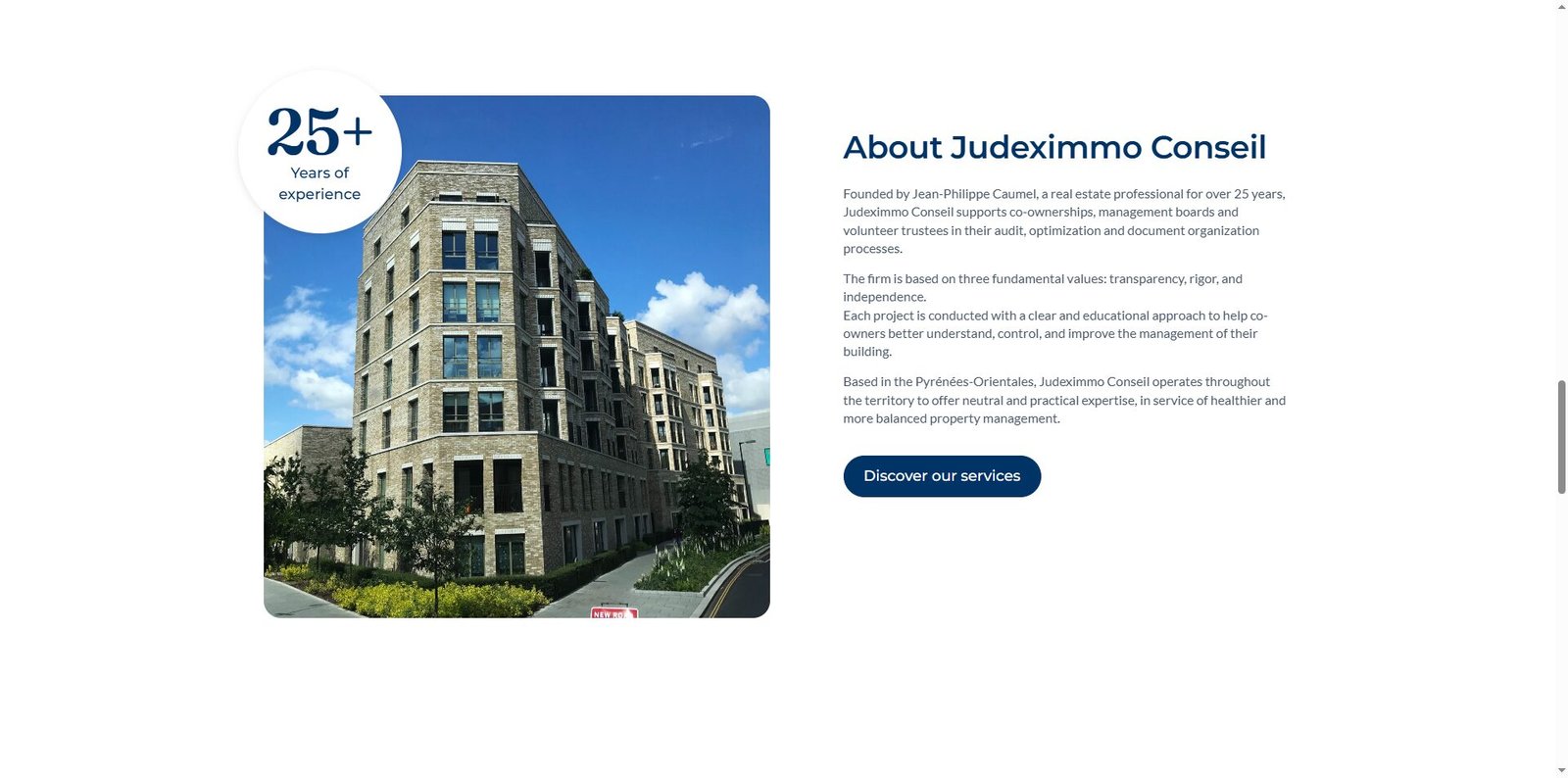 Judeximmo Conseil website development